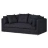 Majestic Black Two Sweater Sofa