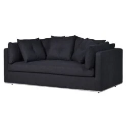 Majestic Black Two Sweater Sofa