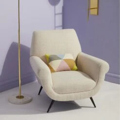 Jonathan Adler Marcello Lounge Chair - Dublin Oatmeal