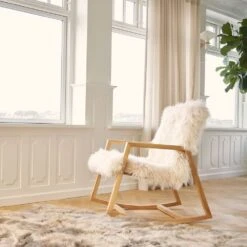 Sheepskin Rocking Chair - Ash