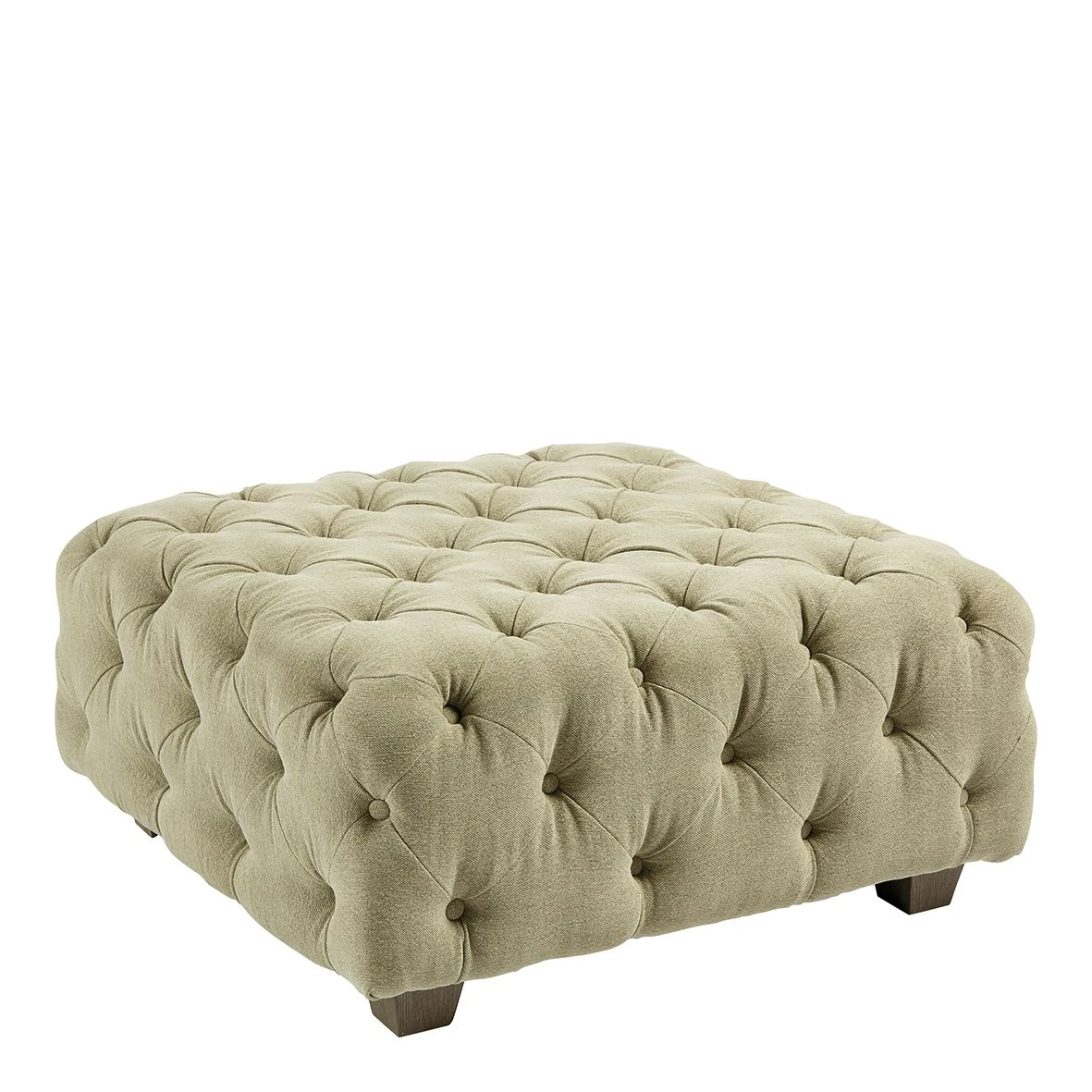 Blanc D'Ivoire Thea Pouffe - Sage Linen 1 Blanc D'Ivoire Thea Pouffe - Sage Linen