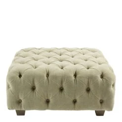 Blanc D'Ivoire Thea Pouffe - Sage Linen 5 Blanc D'Ivoire Thea Pouffe - Sage Linen -Armchairs Sales pouf theals