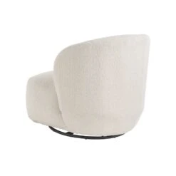 Blanc D'Ivoire Lisette Swivel Armchair -Armchairs Sales product 3 1