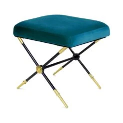 Jonathan Adler Rider X-Bench - Rialto Peacock