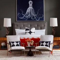 Jonathan Adler Ingmar Chair – Belgium Stone Shearling