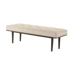 Theodore Alexander Lang Bench - Kendal Linen