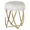 Tulip Faux Fur Stool